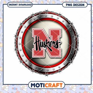 Nebraska Huskers Logo PNG Instant Download Design File