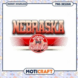Nebraska Cornhuskers PNG Design for Instant Download