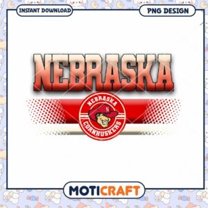 Nebraska Cornhuskers Logo Design Instant Download PNG