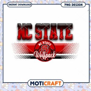 NC State Wolfpack PNG Design for Instant Download Art