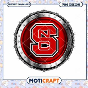 NC State University Logo PNG Instant Download Design