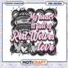 My Heart is Full of Red Wolves Love PNG Design Download