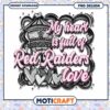 My Heart is Full of Red Raiders Love PNG Design Download