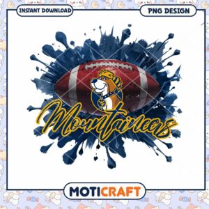 Mountaineers Football PNG Design for Instant Download