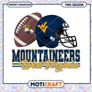Mountaineers Football West Virginia PNG Instant Download
