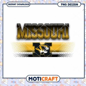 Missouri Tigers PNG Design Instant Download Graphic