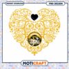 Missouri Tigers Heart Design PNG Instant Download Art