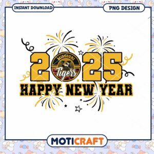 Missouri Tigers Happy New Year PNG Design 2025 Download