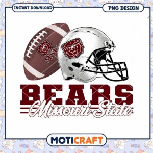Missouri State Bears Football PNG Design for Fans