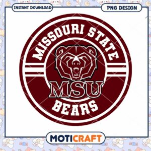 Missouri State Bears Logo PNG Instant Download Design