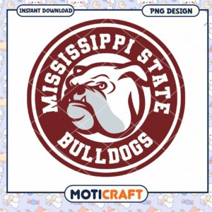 Mississippi State Bulldogs PNG Instant Download Design