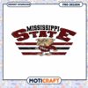 Mississippi State Bulldog PNG Design for Instant Download