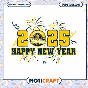 Michigan Wolverines New Year 2025 PNG Instant Download