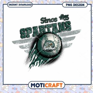 Michigan State Spartans Vintage Design PNG Download