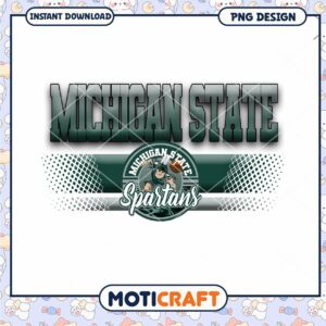 Michigan State Spartans PNG Design Instant Download Art