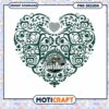 Michigan State Spartans Heart PNG Design Instant Download