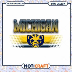 Michigan Bear PNG Design Instant Download Graphic Art
