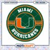 Miami Hurricanes Logo PNG Instant Download Design Clipart
