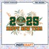 Miami Hurricanes Happy New Year 2025 PNG Design Art