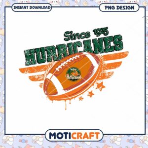 Miami Hurricanes Football PNG Design Since 1925 Download