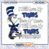 Memphis Tigers Love Cat in Hat PNG Design Download