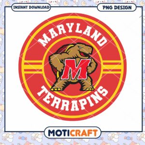 Maryland Terrapins Logo PNG Instant Download Design