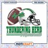 Marshall Thundering Herd Football Helmet and Ball PNG