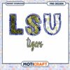 LSU Tigers PNG Design Instant Download Graphic Art