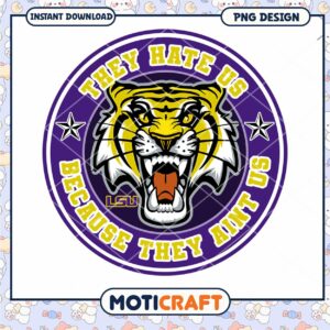 LSU Tiger Motivational Art Instant Download PNG Design