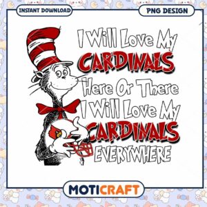 Love Your Cardinals PNG Design for Fans and Supporters