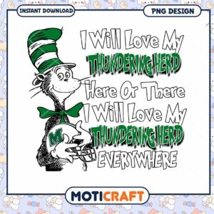 Love My Thundering Herd SVG Design for Instant Download