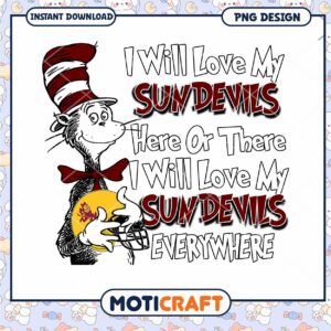 Love My Sun Devils PNG Design for Fans Everywhere