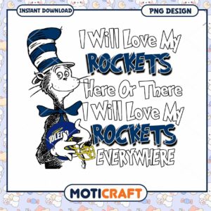 Love My Rockets Artistic PNG Design for Fans