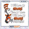 Love My Orange Cat in Hat SVG Instant Download PNG Art