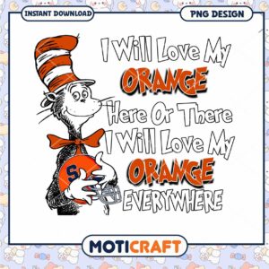 Love My Orange Cat in Hat SVG Instant Download PNG Art