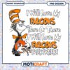 Love My Falcons PNG Design Cute Cat Football Art