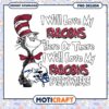 Love My Falcons Cat in the Hat PNG Instant Download Design