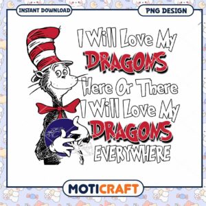 Love My Dragons Fun PNG Design for Instant Download