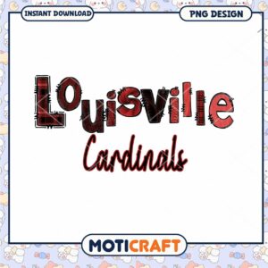 Louisville Cardinals PNG Instant Download Design File