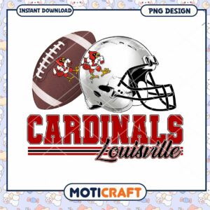 Louisville Cardinals Football PNG Graphic Design Download