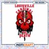 Louisville Cardinal Skull Design Till Death PNG Download