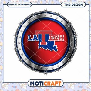 Louisiana Tech University Logo PNG Instant Download Design