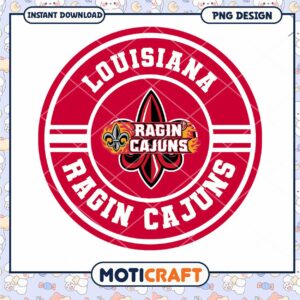 Louisiana Ragin Cajuns Logo PNG Instant Download Design