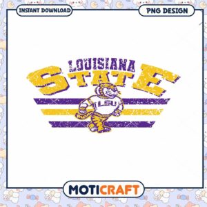 Louisiana State University Tiger PNG Design Download