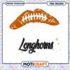 Longhorns Football PNG Design for Instant Download
