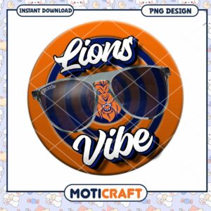 Lions Vibe Sunglasses PNG Design for Instant Download