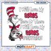 Lobos Love Cat in Hat Fun PNG Design for Download