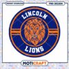 Lincoln Lions Logo Design Instant Download PNG File