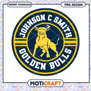 Johnson C Smith Golden Bulls Logo PNG Design Download