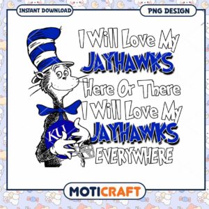 Jayhawks Love Design Perfect for University Fans PNG